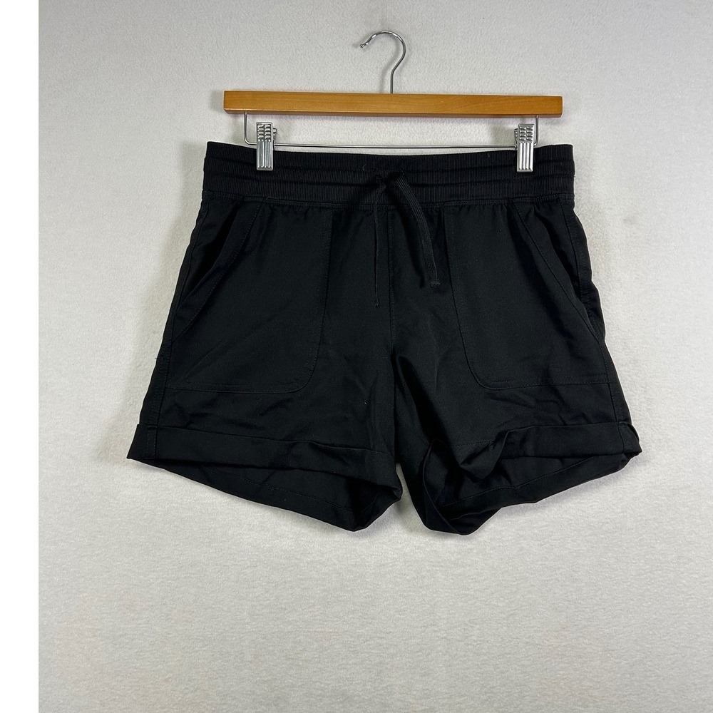 Old Navy Active Shorts Womens Small Black Drawstring Pockets‎ Cuffed Athletic
